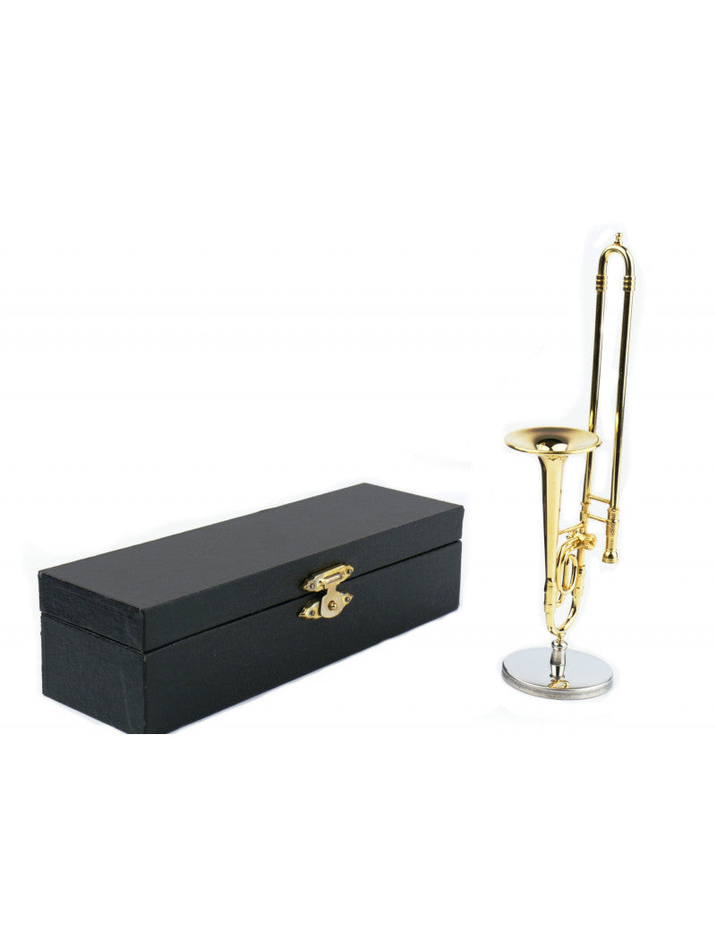 Miniature Trombone on Stand with Case