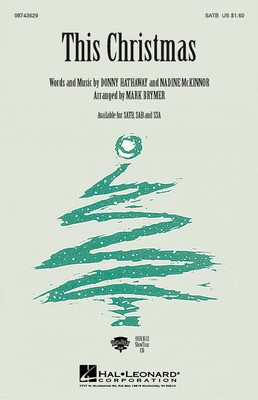 This Christmas - Donny Hathaway|Nadine McKinnor - SAB Mark Brymer Hal Leonard Choral Score Octavo