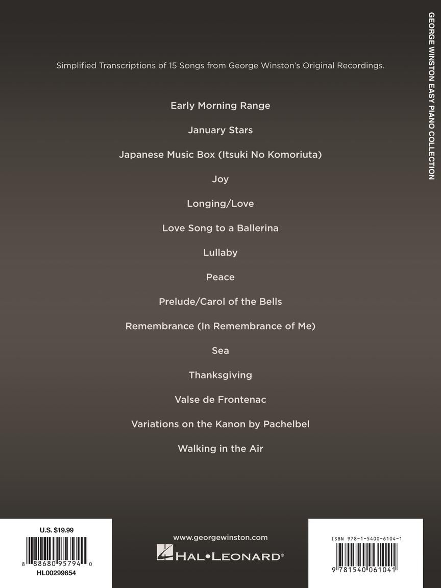 George Winston - Easy Piano Sheet Music Collection - Piano Solo Hal Leonard 299654