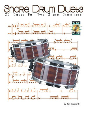 Snare Drum Duets - 25 Duets for Two Snare Drummers - Snare Drum Ron Spagnardi Modern Drummer Publications Percussion Duo /CD