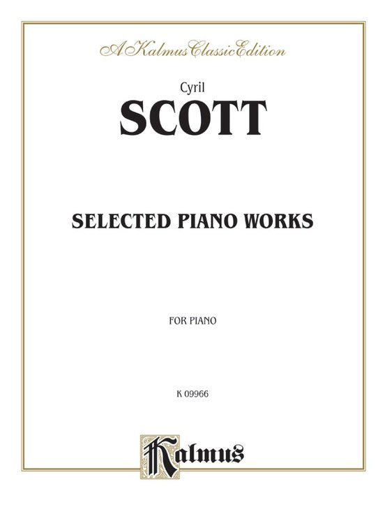 Scott - Selected Piano Works - Piano Solo (Digital Download)