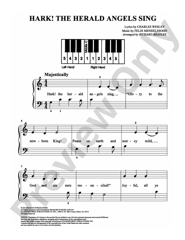 Hark! The Herald Angels Sing - DSM-PS-0007107 - Easy Piano (Digital Download)