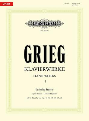 Grieg - Complete Piano Works Vol. 1 (Urtext) - Piano Solo - Peters EP3100AA