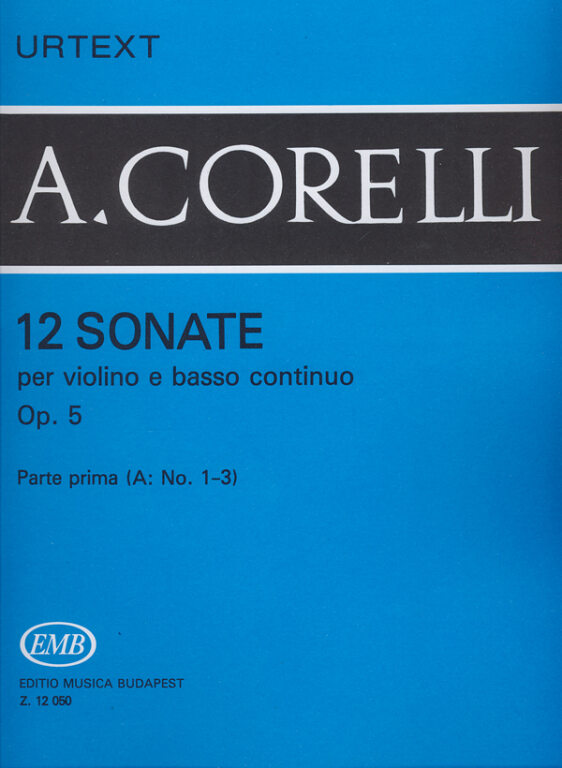 Corelli - 12 Sonatas Op5 Volume 1A - Violin/Basso Continuo EMB Z12050