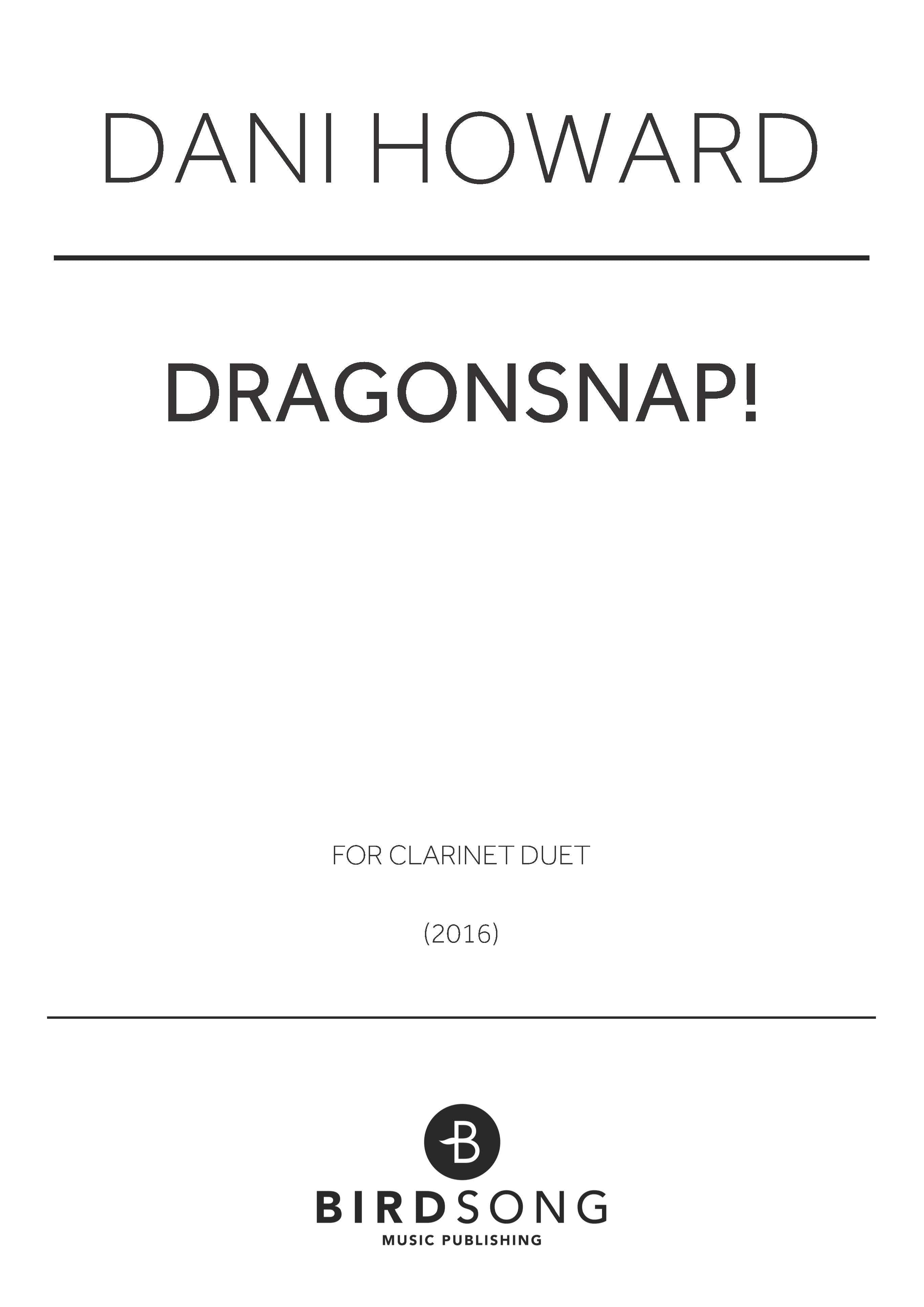 DragonSnap! - Clarinet Duet (Digital Download)