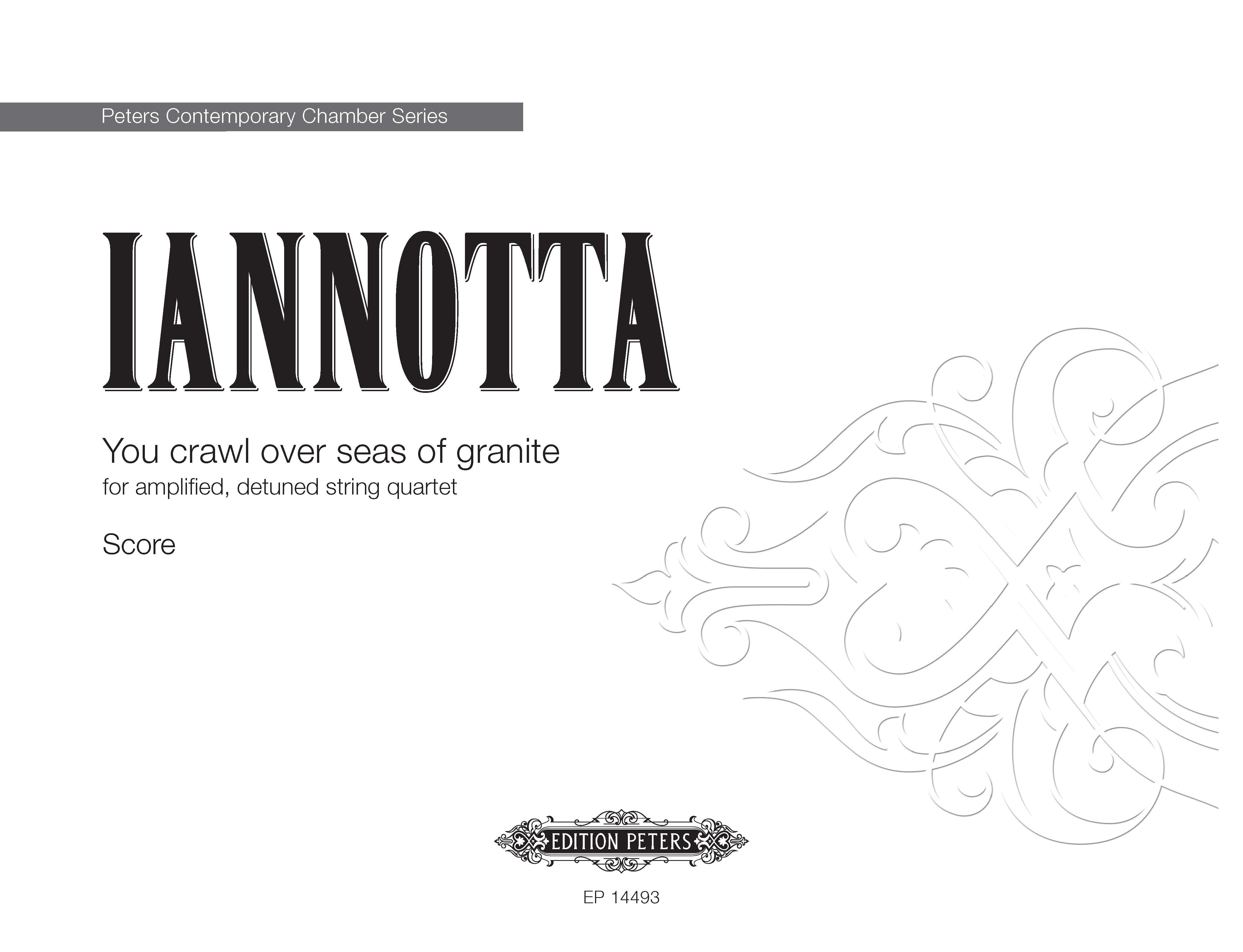 You Crawl Over Seas Of Granite - String Quartet Full Score (Digital Download)