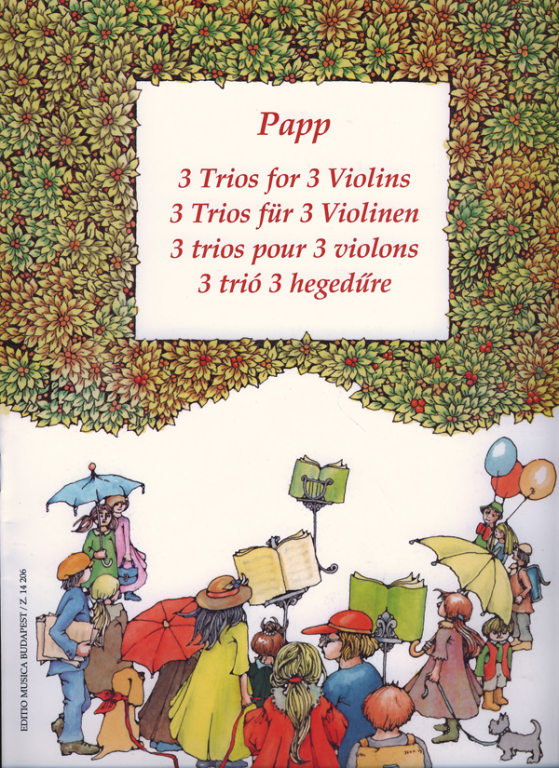 Papp - 3 Trios - 3 Violins Score EMB Z14206