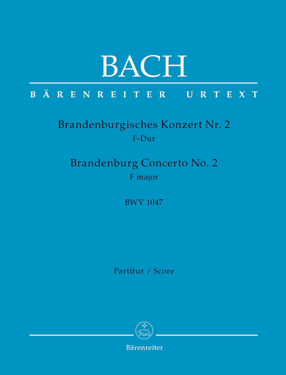BRANDENBURG CONCERTO NO 2 IN F NEW ED FULL SC