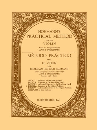 Hohmann - Practical Method Volume 4 - Violin Solo Schirmer 50326690