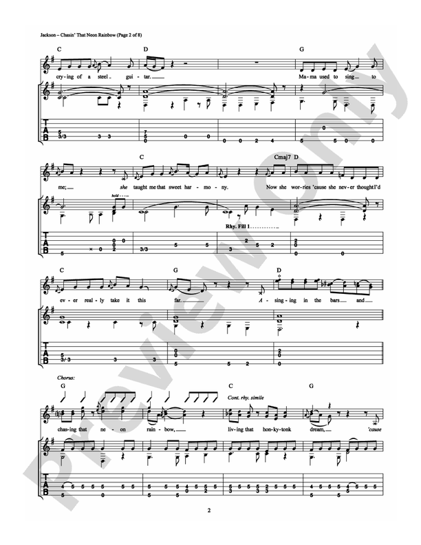 Chasin' That Neon Rainbow - Guitar TAB (Digital Download)