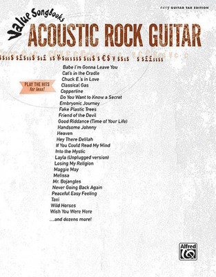 Acoustic Rock Guitar - Value Songbooks Series - Guitar Alfred Music Easy Guitar