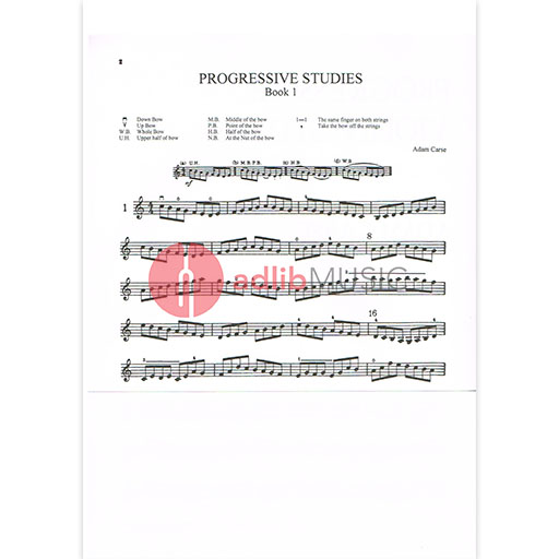 Carse Progressive Violin Studies Book 1