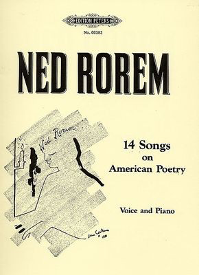 14 Songs On American Poetry - Classical Vocal - Ned Rorem - Peters EP66583