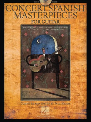 Concert Spanish Masterpieces for Guitar - Guitar Paul Henry Hal Leonard Guitar TAB /CD