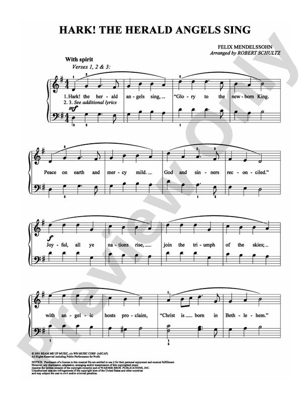 Hark! The Herald Angels Sing - DSM-PS-0007105 - Easy Piano (Digital Download)