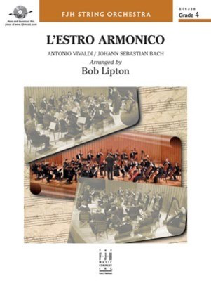 L'estro armonico - Antonio Vivaldi|J.S. Bach - Bob Lipton FJH Music Company Score/Parts