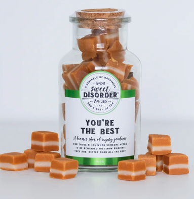 Sweet Disorder You're the Best Jersey Caramels 160g
