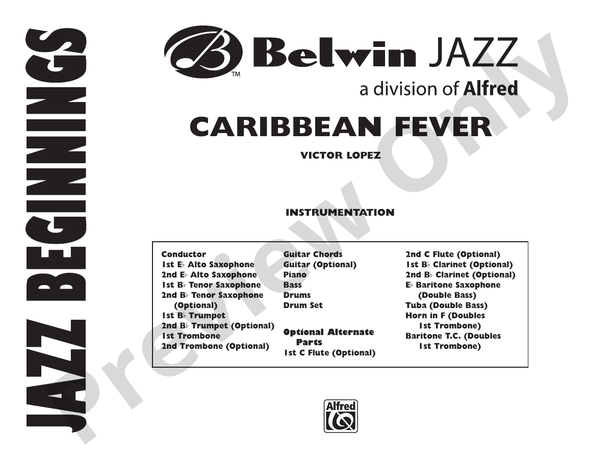 Caribbean Fever - Jazz Ensemble Conductor Score & Parts (Digital Download)