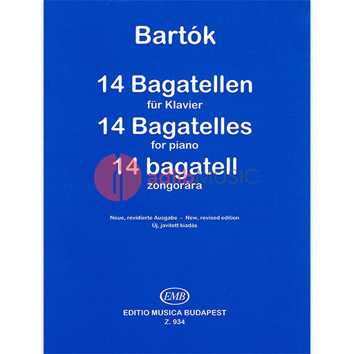 BAGATELLES 14 OP 6 ED PETER BARTOK FOR PNO SOLO - BARTOK - PIANO - EMB
