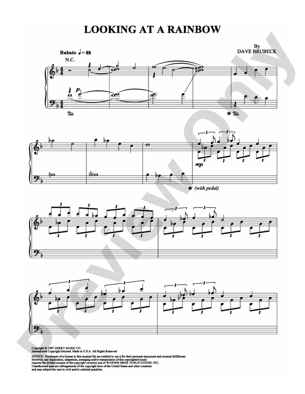 Looking at a Rainbow - Piano (Digital Download)