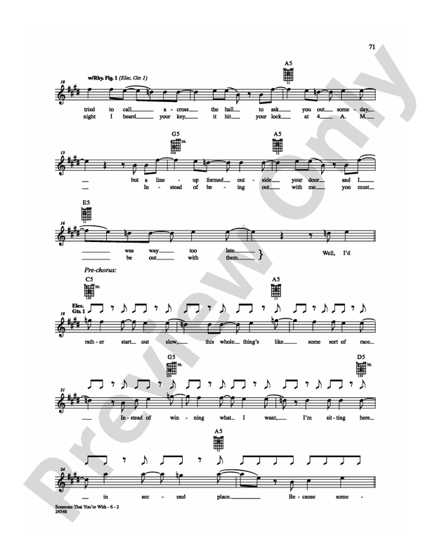 Someone That You're With - Guitar TAB (Digital Download)