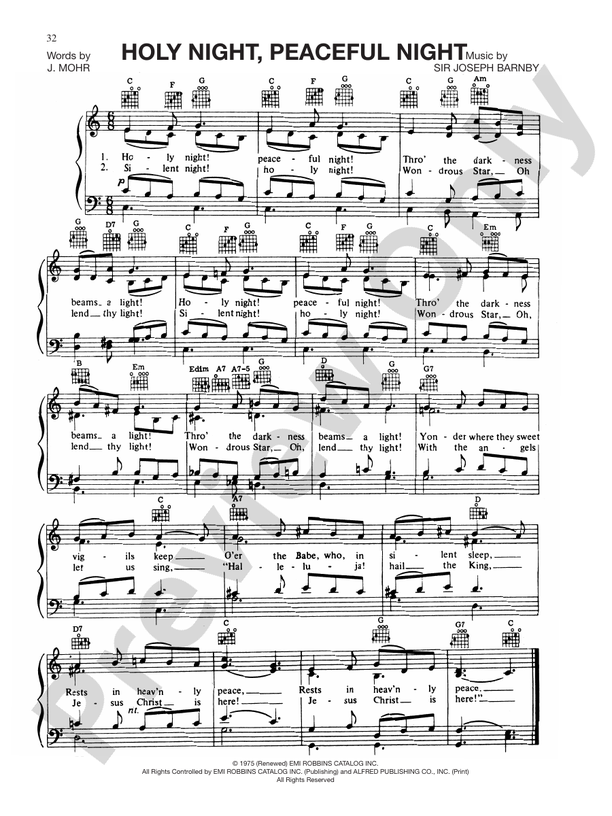 Holy Night, Peaceful Night - PVG - Sir Joseph Barnby (Digital Download)