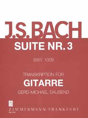 Suite No 3 Bwv 1009 Arr Dausend Solo Gtr -