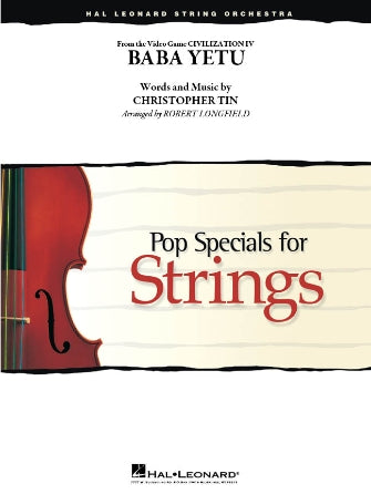 Tin - Baba Yetu - String Orchestra Grade 3-4 Score/Parts arranged by Longfield Hal Leonard 4492843