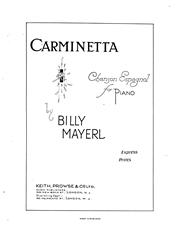 Carminetta - Piano Solo (Digital Download)