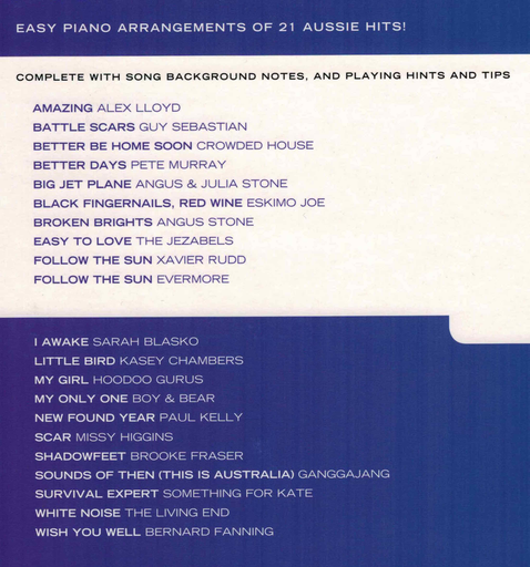 Really Easy Piano - Aussie Songs