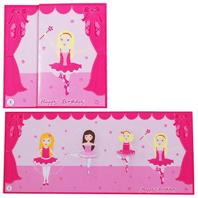 Greeting Card - Happy Birthday Ballet BiFold