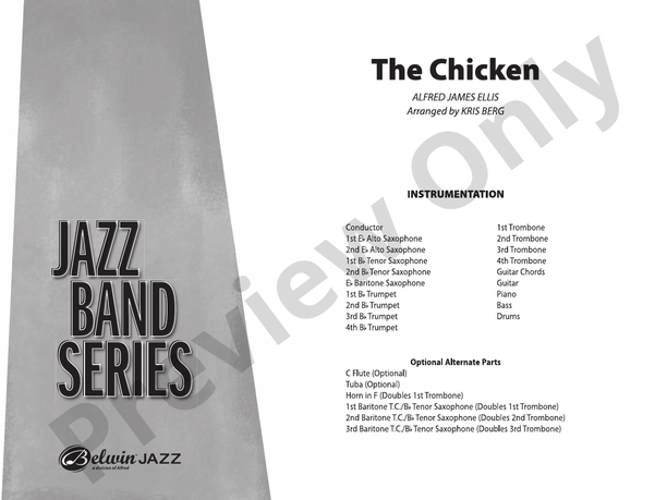 The Chicken (Grade 3) – Jazz Ensemble Conductor Score & Parts (Digital Download)