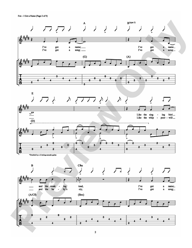I Got a Name - Guitar TAB (Digital Download)