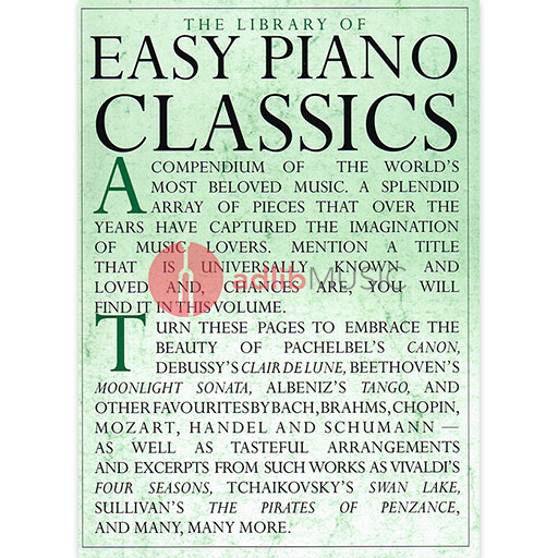 Library of Easy Piano Classics - Spiral Bound 14019031