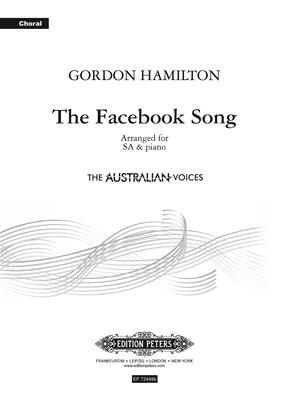 Facebook Song - for SAB and piano - Gordon Hamilton - SAB Edition Peters Choral Score Octavo