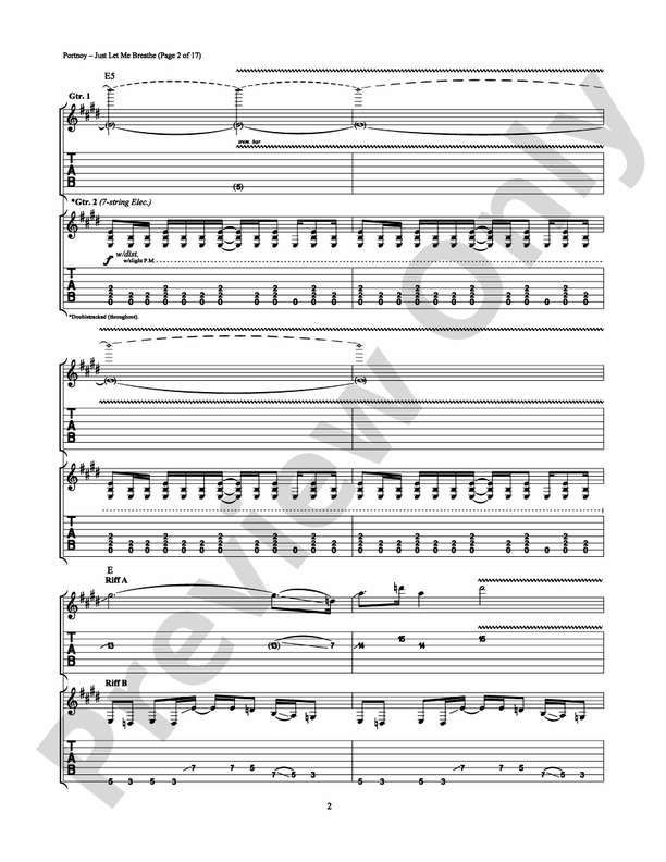 Just Let Me Breathe - Guitar TAB (Digital Download)