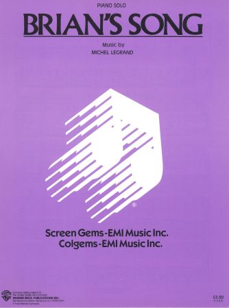 Brian's Song - Piano Solo (Digital Download)