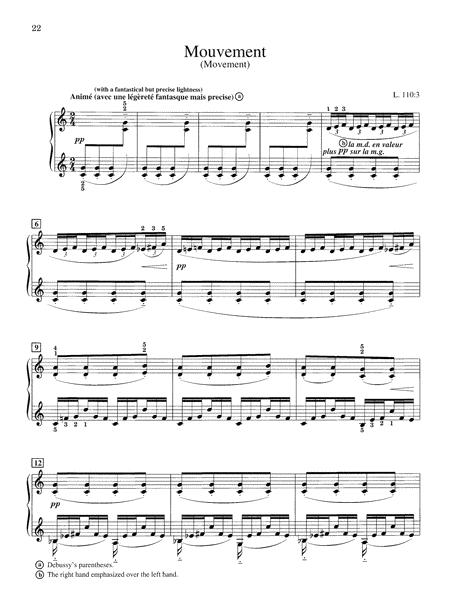 Debussy Images Book 1 L 110 for Piano Book/CD