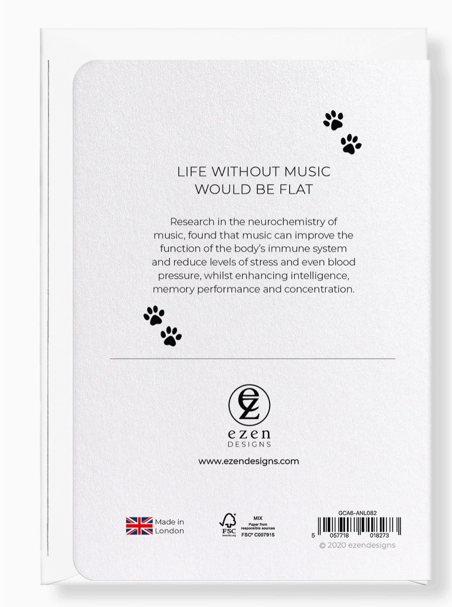 Greeting Card Life Without Music Would Be Flat