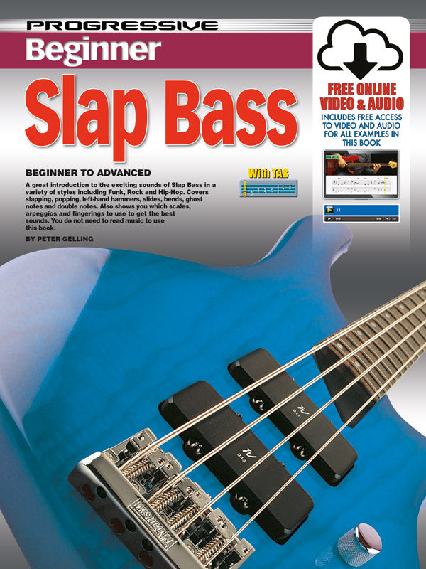 Progressive Beginner Slap Bass Bk/OLA
