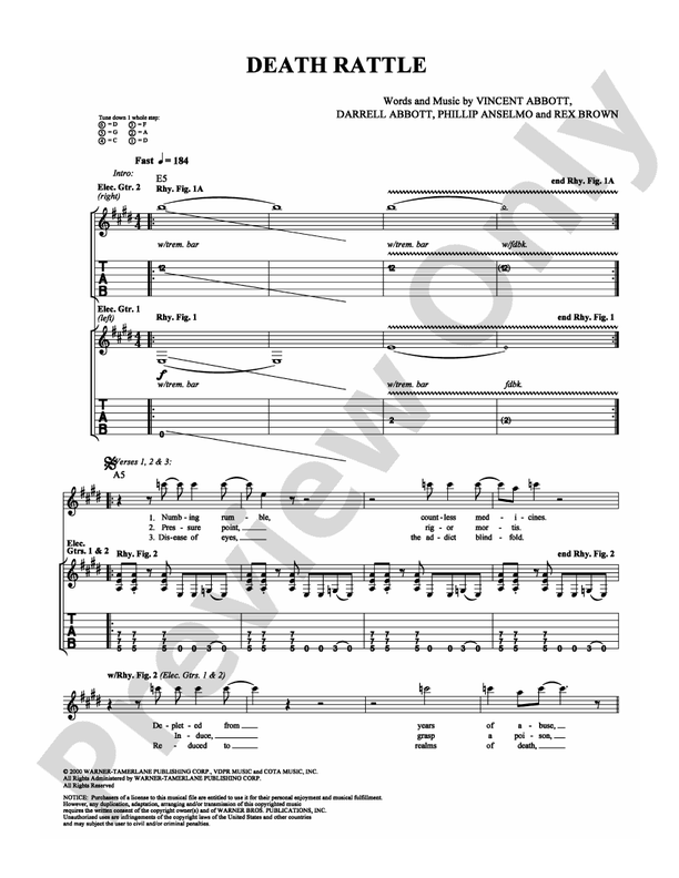 Death Rattle - Guitar TAB (Digital Download)