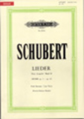 Schubert - 54 Songs Bk 2 - Classical Vocal Score Low Voice - Peters EP8304C