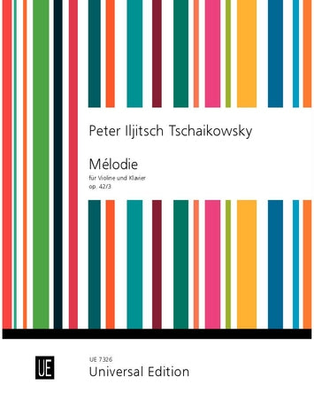 Melodie Op 42 No 3 for Violin and Piano