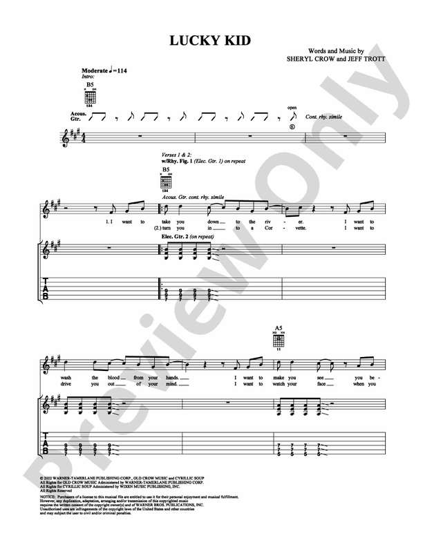 Lucky Kid - Guitar TAB (Digital Download)