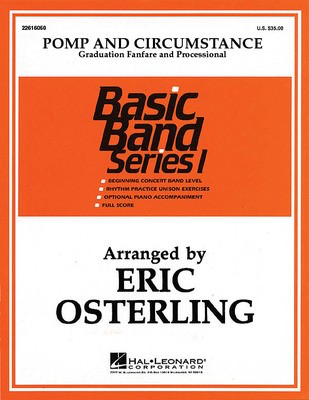 Pomp and Circumstance - Edward Elgar - Eric Osterling Hal Leonard Score/Parts