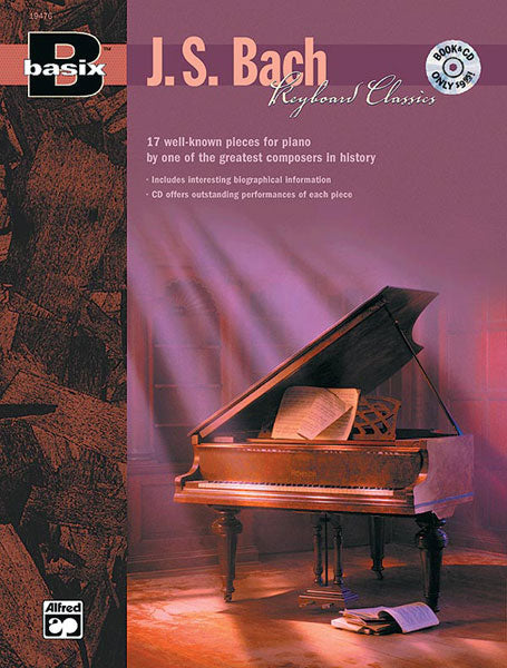 BASIX BACH KEYBOARD CLASSICS BK/CD