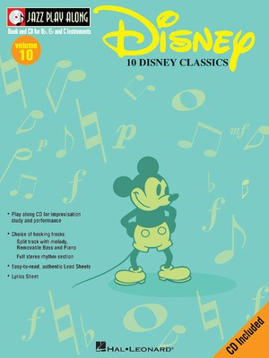 Disney - Jazz Play-Along Volume 10 - Bb Instrument|Bass Clef Instrument|C Instrument|Eb Instrument Hal Leonard Lead Sheet /CD