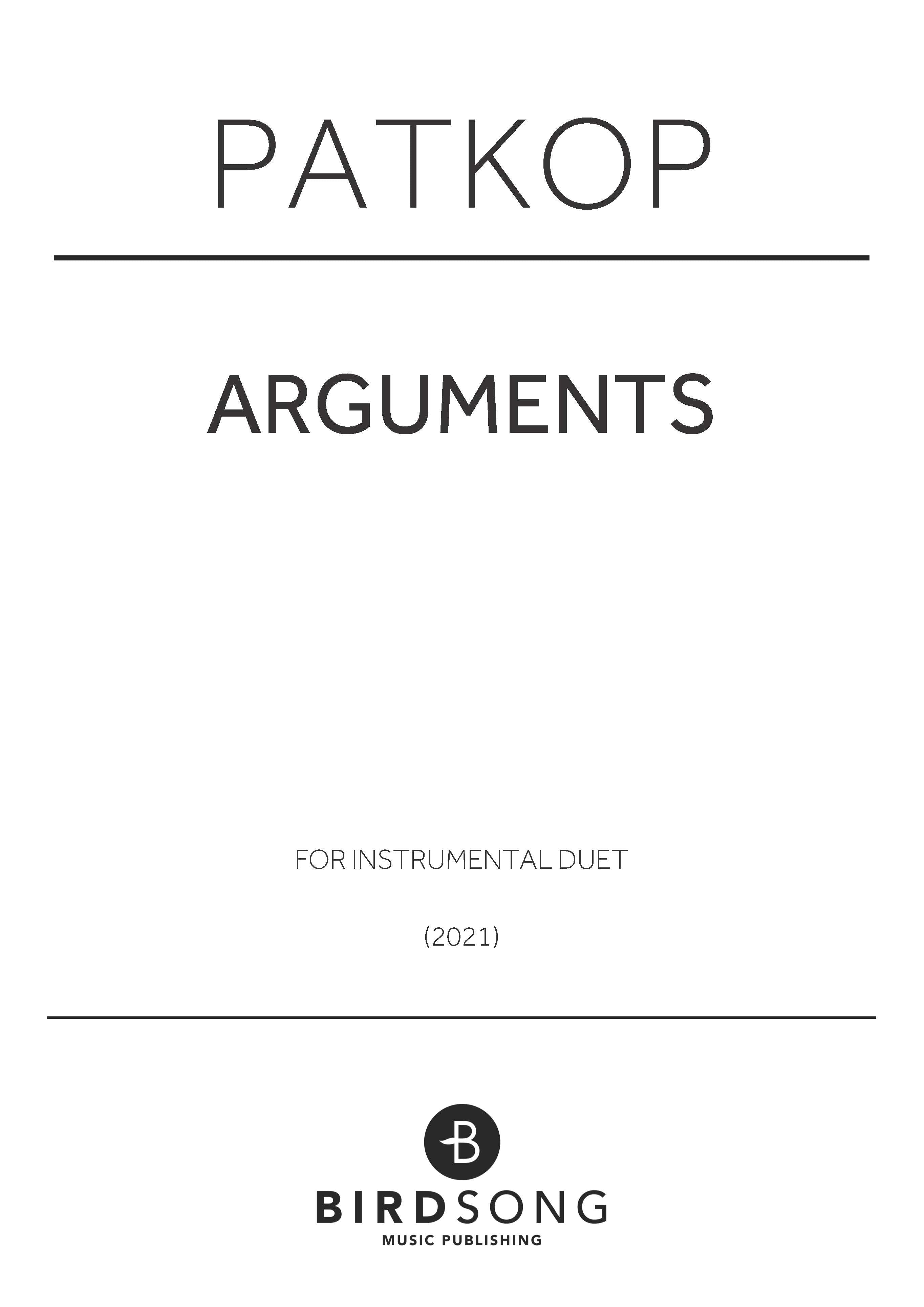 arguments - Violin, Any Duet (Digital Download)
