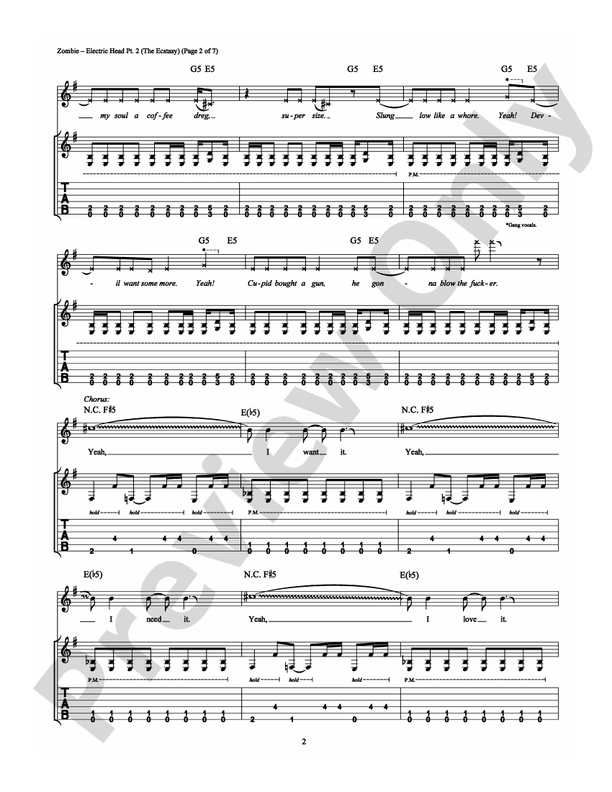 Electric Head Pt. 2 (The Ecstasy) - Guitar TAB (Digital Download)