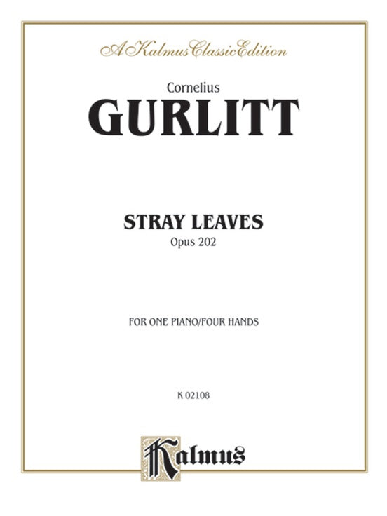 Gurlitt - Stray Leaves, Op. 202 - 1 Piano, 4 Hands (Digital Download)